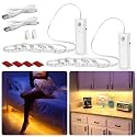 WOBANE Rechargeable Motion Sensor Strip Light, Warm White LED Closet Lights