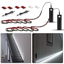 WOBANE Motion Sensor Closet Strip Lights, Rechargeable White LED Lighting