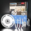 WOBANE Under Cabinet Lighting,Flexible COB LED Strip Light,Under Counter Lights for Kitchen,Mirror,Ceiling,Room,TV,Shelf,Cupboard,Desk,Showcase,ETL Listed,6.6ft,640LEDs,6000K White,900lm
