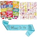 Wobbox Marathi Baby Shower Decoration Items| Baby Shower Ceremony Photo Booth Props for Photoshoot, Milestone Crad& Mom to Be Sash, Godh Bharai Ceremony Decoration Kit-(FP756)