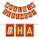 Wobbox Haldi Banner for Bride, Haldi Ceremony Banner, Haldi Decoration Items For Marriage-FP2658