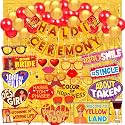 Wobbox Haldi Ceremony Decorations Items, Haldi Decoration Items, Haldi Mehandi Decoration Items-FP3831