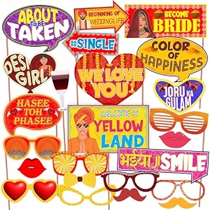wobbox haldi ceremony props haldi props for bride haldi decoration items for marriage-fp2455