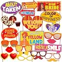 Wobbox Haldi Ceremony Props, Haldi Props For Bride, Haldi Decoration Items For Marriage-FP2455
