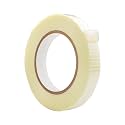 WOD BFST47 Bi-Directional Filament Strapping Tape, 3/4 inch x 60 yds. Fiberglass Reinforced Packaging Tape, Filaments Run H-V with High Adhesion and Tear Resistance, Hexayurt Tape