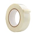 WOD BFST47 Bi-Directional Filament Strapping Tape, 1.5 inch x 60 yds. Fiberglass Reinforced Packaging Tape, Filaments Run H-V with High Adhesion and Tear Resistance, Hexayurt Tape