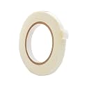 WOD BFST47 Bi-Directional Filament Strapping Tape, 1/2 inch x 60 yds. Fiberglass Reinforced Packaging Tape, Filaments Run H-V with High Adhesion and Tear Resistance, Hexayurt Tape