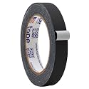 WOD Gaffer Tape, Black Low Gloss Finish Film, 3/4 inch x 60 ft. Residue Free, Non Reflective Cloth Fabric, Secure Cords, Water Resistant, Photography, Filming Backdrop, Production