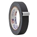 WOD Gaffer Tape, Black Low Gloss Finish Film, 1 inch x 60 ft. Residue Free, Non Reflective Cloth Fabric, Secure Cords, Water Resistant, Photography, Filming Backdrop, Production