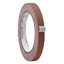 WOD Gaffer Tape, Brown Low Gloss Finish Film, 1/2 inch x 60 ft. Residue Free, Non Reflective Cloth Fabric, Secure Cords, Water Resistant, Photography, Filming Backdrop, Production