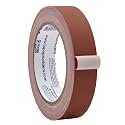 WOD Gaffer Tape, Brown Low Gloss Finish Film, 1 inch x 60 ft. Residue Free, Non Reflective Cloth Fabric, Secure Cords, Water Resistant, Photography, Filming Backdrop, Production