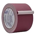 WOD Gaffer Tape, Burgundy Low Gloss Finish Film, 3 inch x 60 ft. Residue Free, Non Reflective Cloth Fabric, Secure Cords, Water Resistant, Photography, Filming Backdrop, Production
