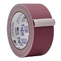 WOD Gaffer Tape, Burgundy Low Gloss Finish Film, 2 inch x 60 ft. Residue Free, Non Reflective Cloth Fabric, Secure Cords, Water Resistant, Photography, Filming Backdrop, Production