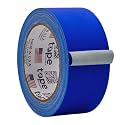 WOD Gaffer Tape, Dark Blue Low Gloss Finish Film, 2 inch x 60 ft. Residue Free, Non Reflective Cloth Fabric, Secure Cords, Water Resistant, Photography, Filming Backdrop, Production