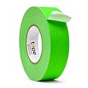 WOD Gaffer Tape, Fluorescent Green Low Gloss Finish Film, 2 inch x 60 ft. Residue Free, Non Reflective Cloth Fabric, Secure Cords, Water Resistant, Photography, Filming Backdrop, Production
