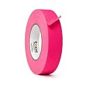 WOD Gaffer Tape, Fluorescent Pink Low Gloss Finish Film, 1.5 inch x 60 ft. Residue Free, Non Reflective Cloth Fabric, Secure Cords, Water Resistant, Photography, Filming Backdrop, Production
