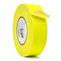 WOD Gaffer Tape, Fluorescent Yellow Low Gloss Finish Film, 2 inch x 60 ft. Residue Free, Non Reflective Cloth Fabric, Secure Cords, Water Resistant, Photography, Filming Backdrop, Production