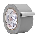 WOD Gaffer Tape, Gray Low Gloss Finish Film, 2.5 inch x 60 ft. Residue Free, Non Reflective Cloth Fabric, Secure Cords, Water Resistant, Photography, Filming Backdrop, Production