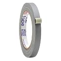 WOD Gaffer Tape, Gray Low Gloss Finish Film, 1/2 inch x 60 ft. Residue Free, Non Reflective Cloth Fabric, Secure Cords, Water Resistant, Photography, Filming Backdrop, Production