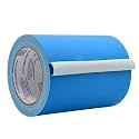 WOD Gaffer Tape, Light Blue Low Gloss Finish Film, 6 inch x 60 ft. Residue Free, Non Reflective Cloth Fabric, Secure Cords, Water Resistant, Photography, Filming Backdrop, Production