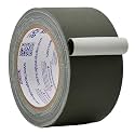 WOD Gaffer Tape, Olive Drab Low Gloss Finish Film, 2.5 inch x 60 ft. Residue Free, Non Reflective Cloth Fabric, Secure Cords, Water Resistant, Photography, Filming Backdrop, Production