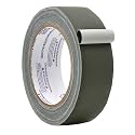 WOD Gaffer Tape, Olive Drab Low Gloss Finish Film, 1.5 inch x 60 ft. Residue Free, Non Reflective Cloth Fabric, Secure Cords, Water Resistant, Photography, Filming Backdrop, Production