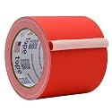 WOD Gaffer Tape, Red Low Gloss Finish Film, 4 inch x 60 ft. Residue Free, Non Reflective Cloth Fabric, Secure Cords, Water Resistant, Photography, Filming Backdrop, Production