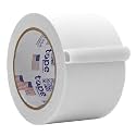 WOD Gaffer Tape, White Low Gloss Finish Film, 3 inch x 60 ft. Residue Free, Non Reflective Cloth Fabric, Secure Cords, Water Resistant, Photography, Filming Backdrop, Production