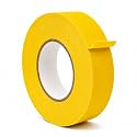 WOD Professional Grade Yellow Gaffer Tape - Made in USA - 2.5 in. x 50 yds. (20-Rolls) No Sticky Residue, Cables, Non Reflective, Hand Tearable, Gaff Cloth Trade Shows, Concerts