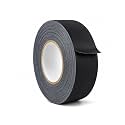 WOD Professional Grade Black Gaffer Tape - Made in USA - 2 in. x 50 yds. (24-Rolls) No Sticky Residue, Cables, Non Reflective, Hand Tearable, Gaff Cloth Trade Shows, Concerts