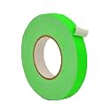 WOD GTMC12F Professional Grade Gaffer Tape, Fluorescent Green - 1 inch x 60 ft. No Sticky Residue, For Cables, Non Reflective, Easy to Tear, Gaff Cloth for Trade Shows, Concerts