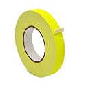 WOD GTMC12F Professional Grade Gaffer Tape, Fluorescent Yellow - 3/4 inch x 60 ft. No Sticky Residue, For Cables, Non Reflective, Easy to Tear, Gaff Cloth for Trade Shows, Concerts