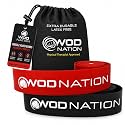 WOD Nation Muscle Floss Bands Recovery Band for Tack and Flossing Sore Muscles and Increasing Mobility : Stretch Band Includes Carrying Case