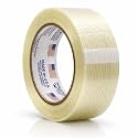 WOD UFST39 Fiberglass Reinforced Filament Strapping Tape, 3 inch x 60 yds. 4 Mil, Filaments Run Lengthwise