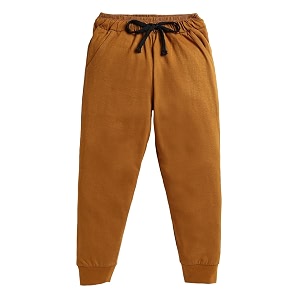 Solid Color Boys Pure Cotton Track Pant