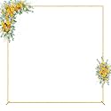 Wokceer Square Wedding Arch Backdrop Stand Gold Metal Arch 8FT x 8FT
