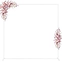 Wokceer Square Wedding Arch Backdrop Stand White Metal Arch 7.2FT x 7.2FT