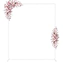 Wokceer Square Wedding Arch Backdrop Stand White Metal Arch 7.2FT x 6FT