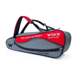 woke exceed badminton kit bag double zipper spacious badminton equipment bag
