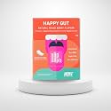 Happy Gut 30 Oral Melting Strips - Probiotic Supplement With 5 Billion CFU Clinically Approved Strain With Digestive Enzymes | For Digestive Relief, Bloating | For Men &amp; Women