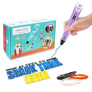 wol3d itech purple magic 3d pen for 3d printing with speed control advanced temperature regulation oled display amp ergonomic design  compatible with variety of filaments for creative diy art