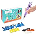 WOL3D Itech (Purple) Magic 3D Pen for 3D Printing with Speed Control, Advanced Temperature Regulation, OLED Display &amp; Ergonomic Design – Compatible with Variety of Filaments for Creative DIY, Art.