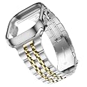 Wolait Compatible with Apple Watch Bands for Men 49mm 46mm 45mm 44mm 42mm 41mm 40mm 38mm,Stainless Steel Metal iWatch Bands with Screen Protector Case for Apple Watch Series11-1SE3/2/1,Ultra 3 2 1