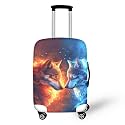 Wolf Flame Suitcase Covers for Luggage,Luggages Covers for Suitcase,Luggages Cover Protector,Travel Luggage Suitcases Protective Cover
