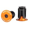 Wolf Tooth Alloy Bar End Plugs (Set of 2) - Orange