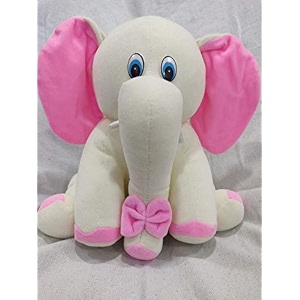 elephant soft toy 12 inch x 9 inch x 10 inch white