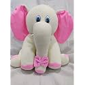 Elephant Soft Toy (12 Inch X 9 Inch X 10 Inch, White)