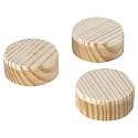 wolfcraft 20 Wood Plugs - Ø 25 mm Cross Grain Plugs for Sealing Drill Holes