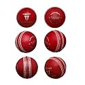Wolfer Club Edition Red Cricket Leather Ball - Pack of 6
