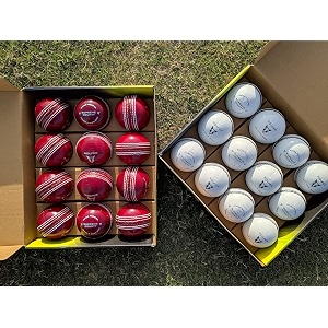 wolfer supreme county red leather ball pack of twelve
